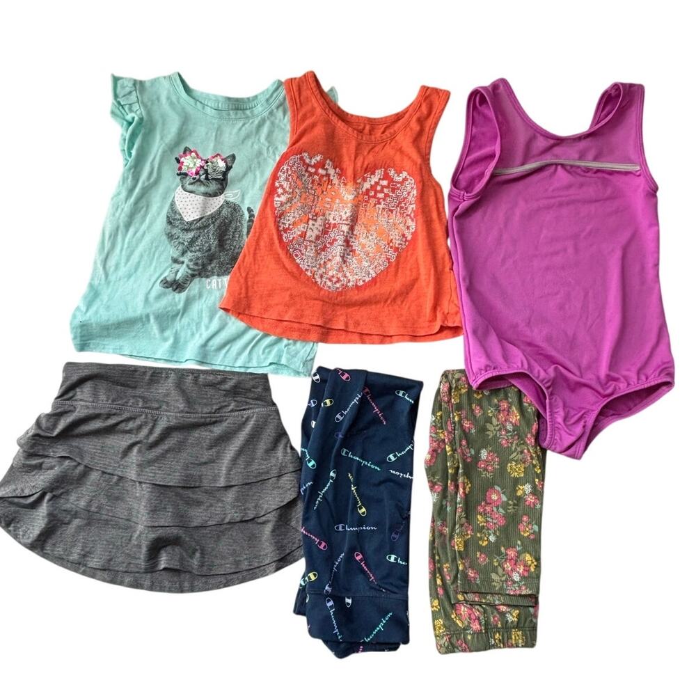 Girls 5-6 XS Clothing Lot Spring Summer Bundle Bathing Suit Skirt Delias 6 pcs
